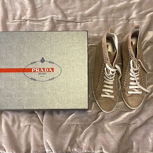 Prada lace up high top Sneakers - Picture 1 of 6